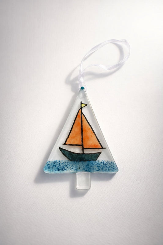 Sailboat Suncatcher Ornament
