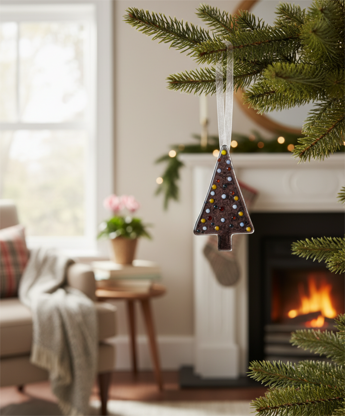 Midnight Confetti Tree Ornament