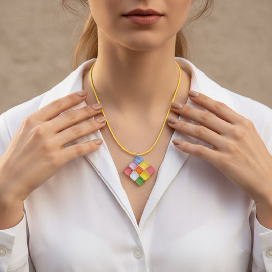 Handmade Fused Glass Necklace