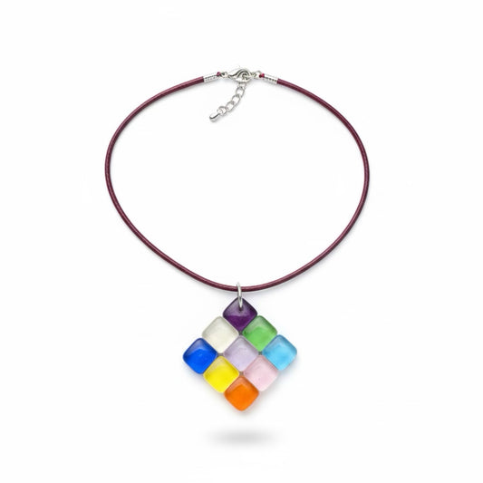 Handmade Fused Glass Necklace