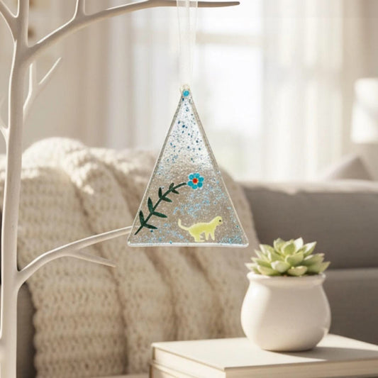 Kitten & Flower Ornament