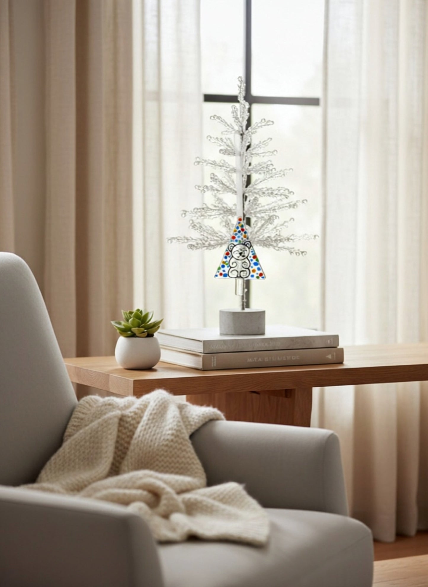 Confetti Bear Tree Ornament