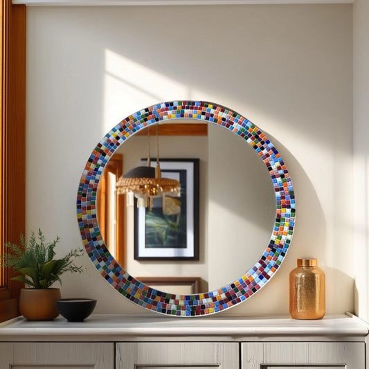 Rainbow Mosaic Mirror