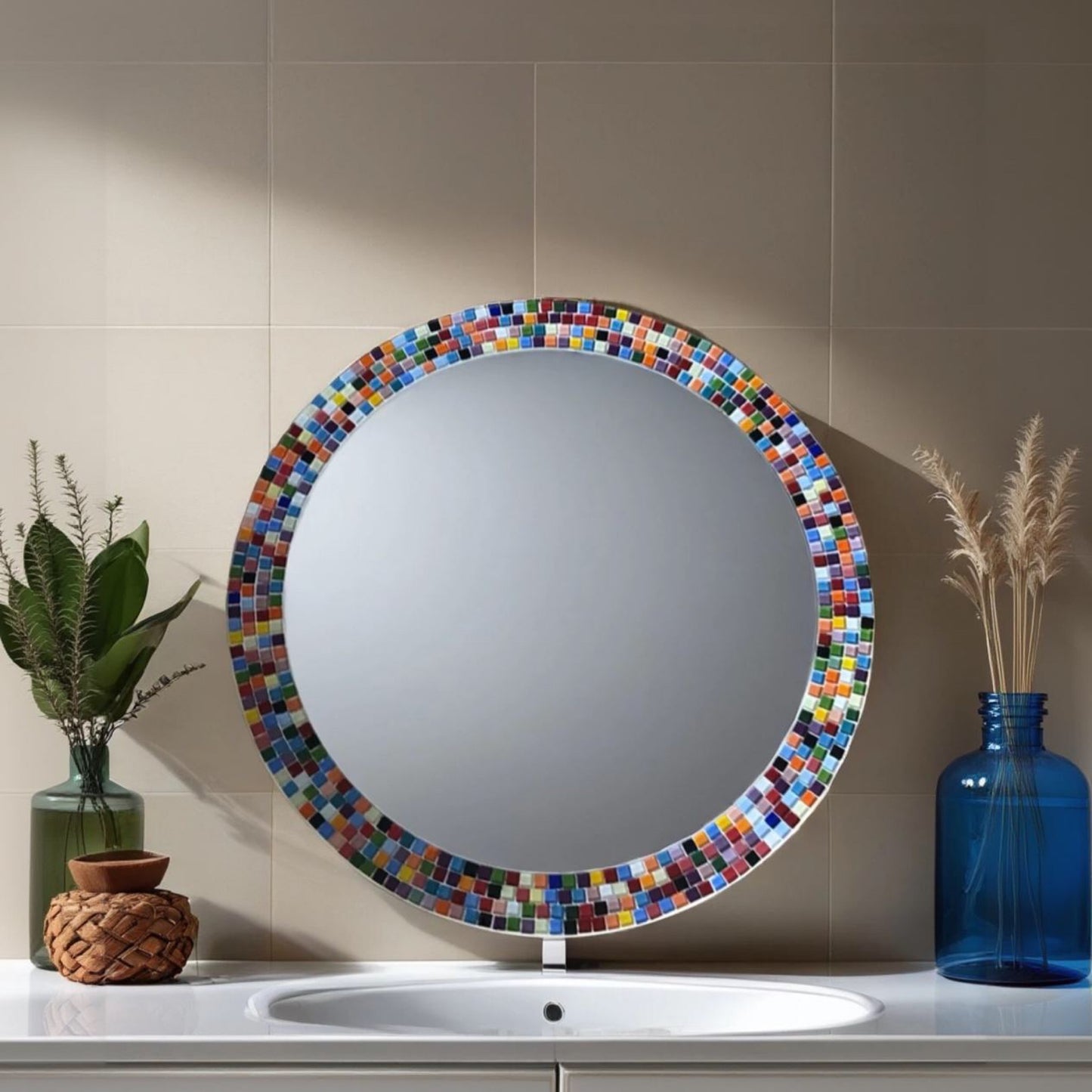 Rainbow Mosaic Mirror