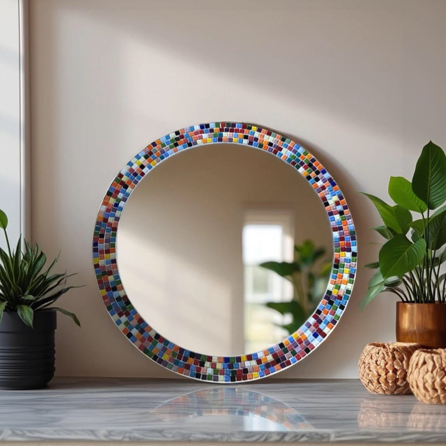 Rainbow Mosaic Mirror