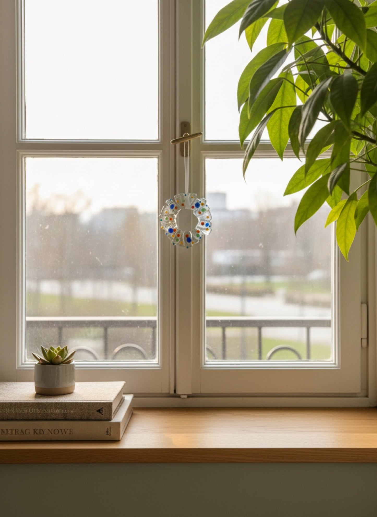 მყუდრო ლურჯი კონფეტის გვირგვინი