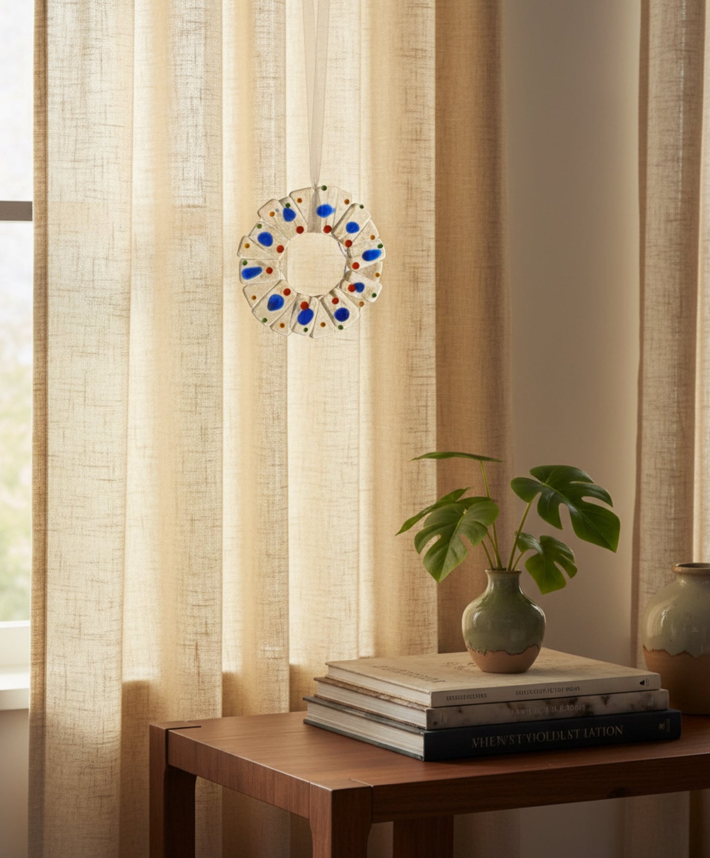 მყუდრო ლურჯი კონფეტის გვირგვინი