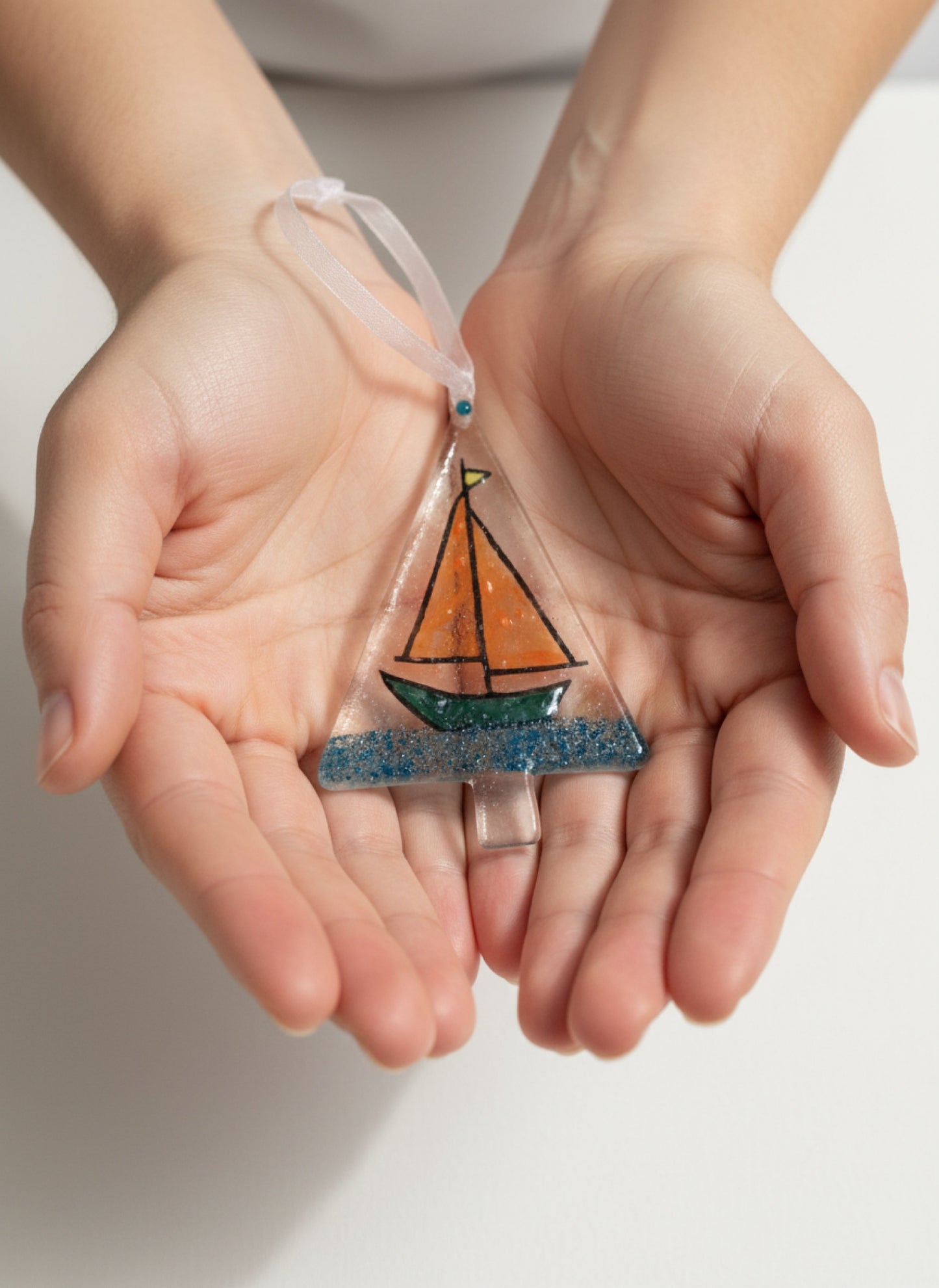 Sailboat Suncatcher Ornament