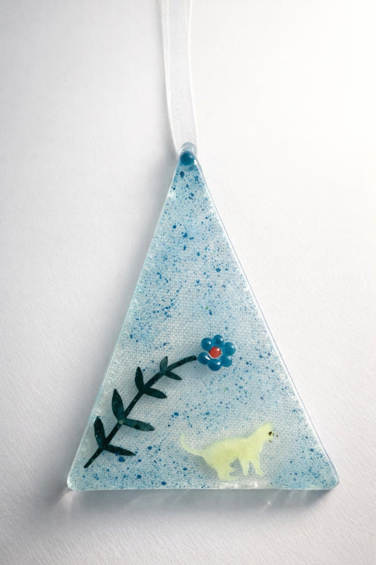 Kitten & Flower Ornament