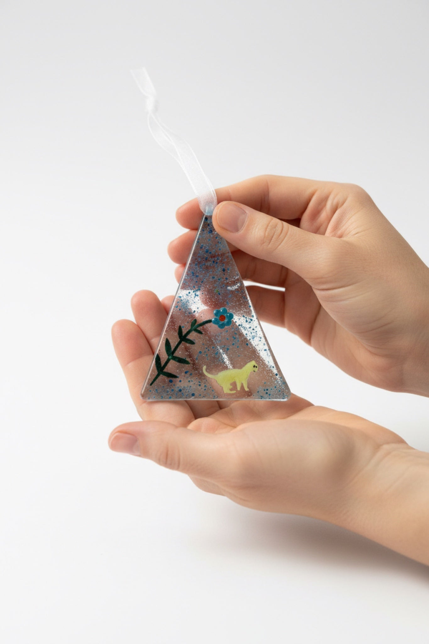 Kitten & Flower Ornament