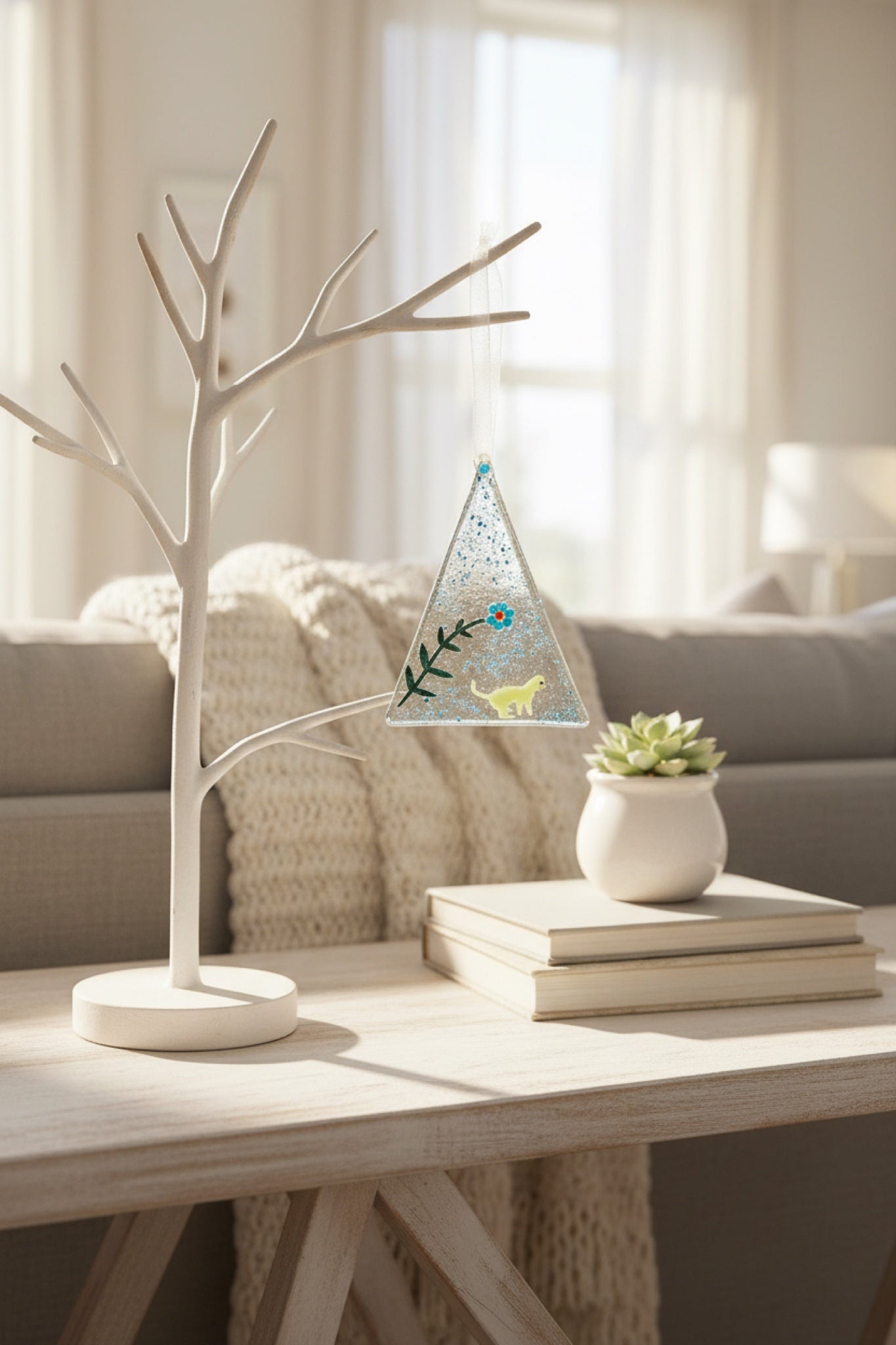 Kitten & Flower Ornament